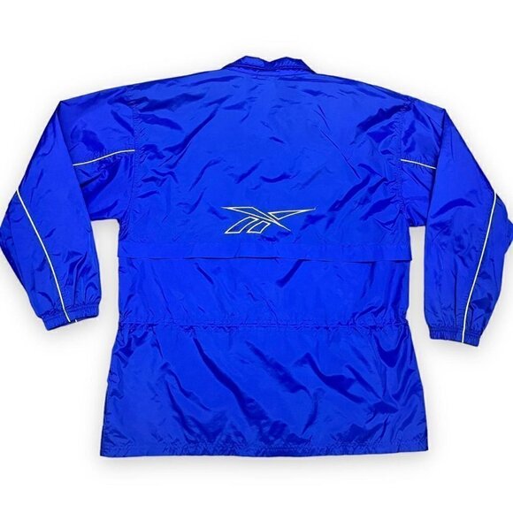 Reebok Vintage 90s Bright Designer Windbreaker Light Track Jacket - Mens XL - Picture 1 of 4